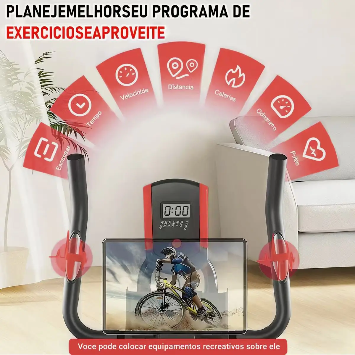 Bicicleta Spinning Love & Home Altura, Peso
