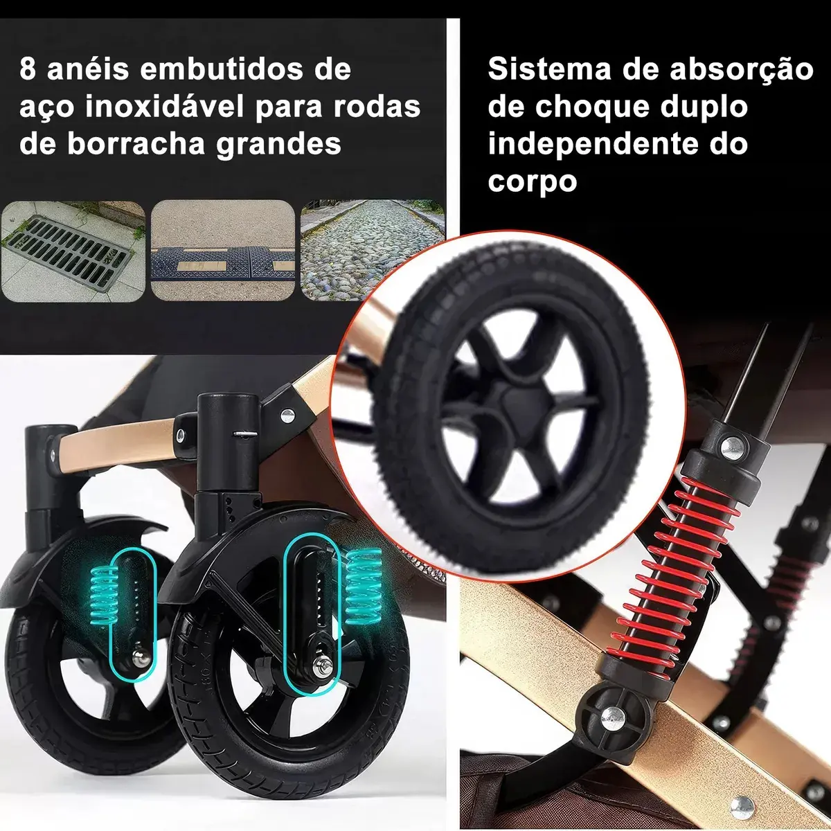 Carrinho de Bebê Zavanese 3 em 1 .